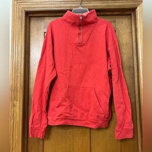 Graf Lantz 1/4 Zip Sweatshirt Womens 2XL Coral Orange Pink